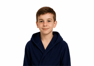 חלוק רחצה לילדים כחול נייבי