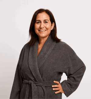 חלוק רחצה למבוגר אפור