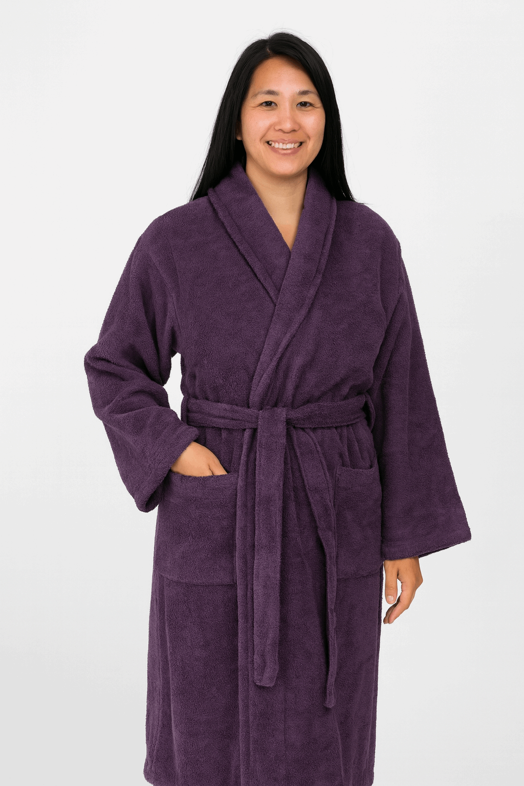 חלוק רחצה למבוגר סגול