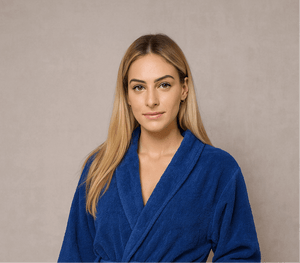 חלוק רחצה למבוגר כחול