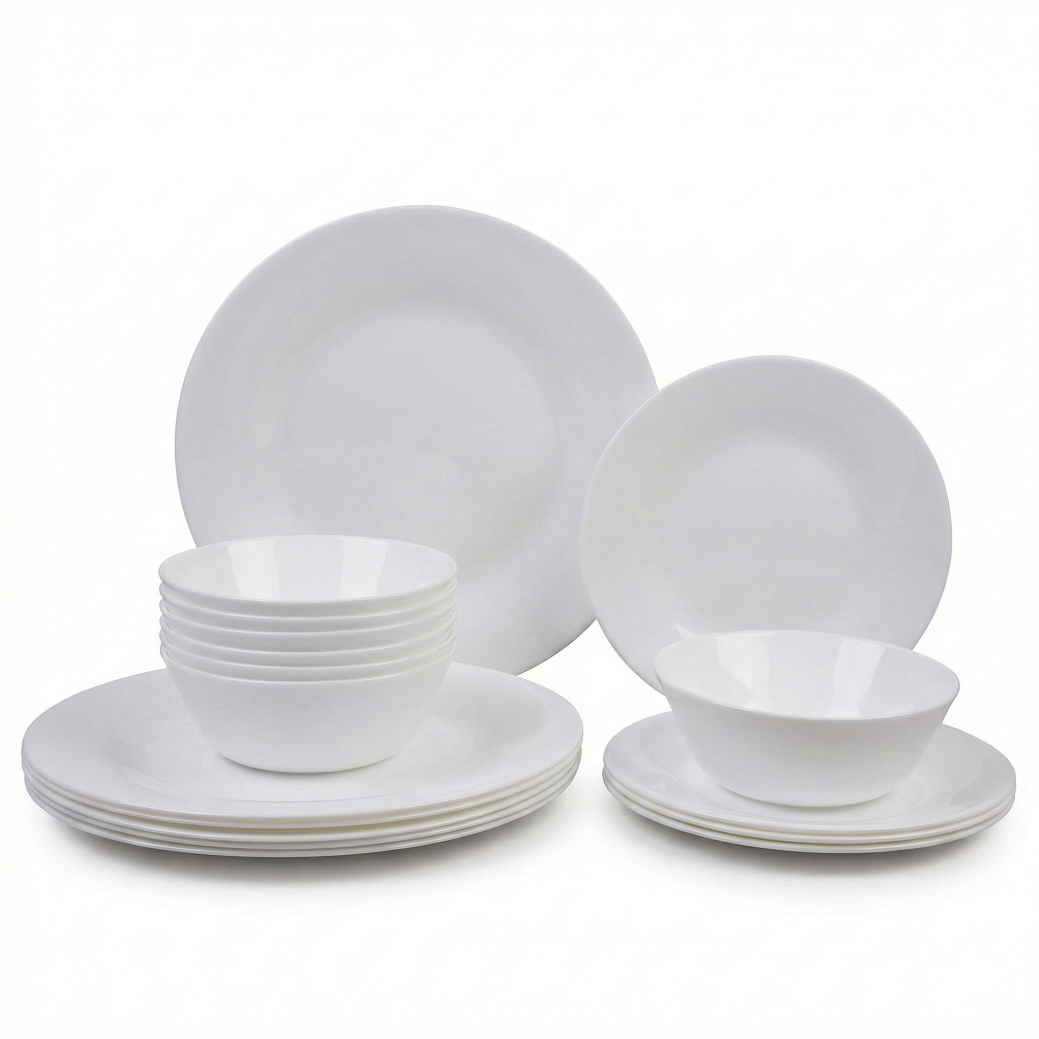 סט צלחות 18 חלקים דגם Blanco מבית MICHSAF – אלגנטיות שמשדרגת כל שולחן