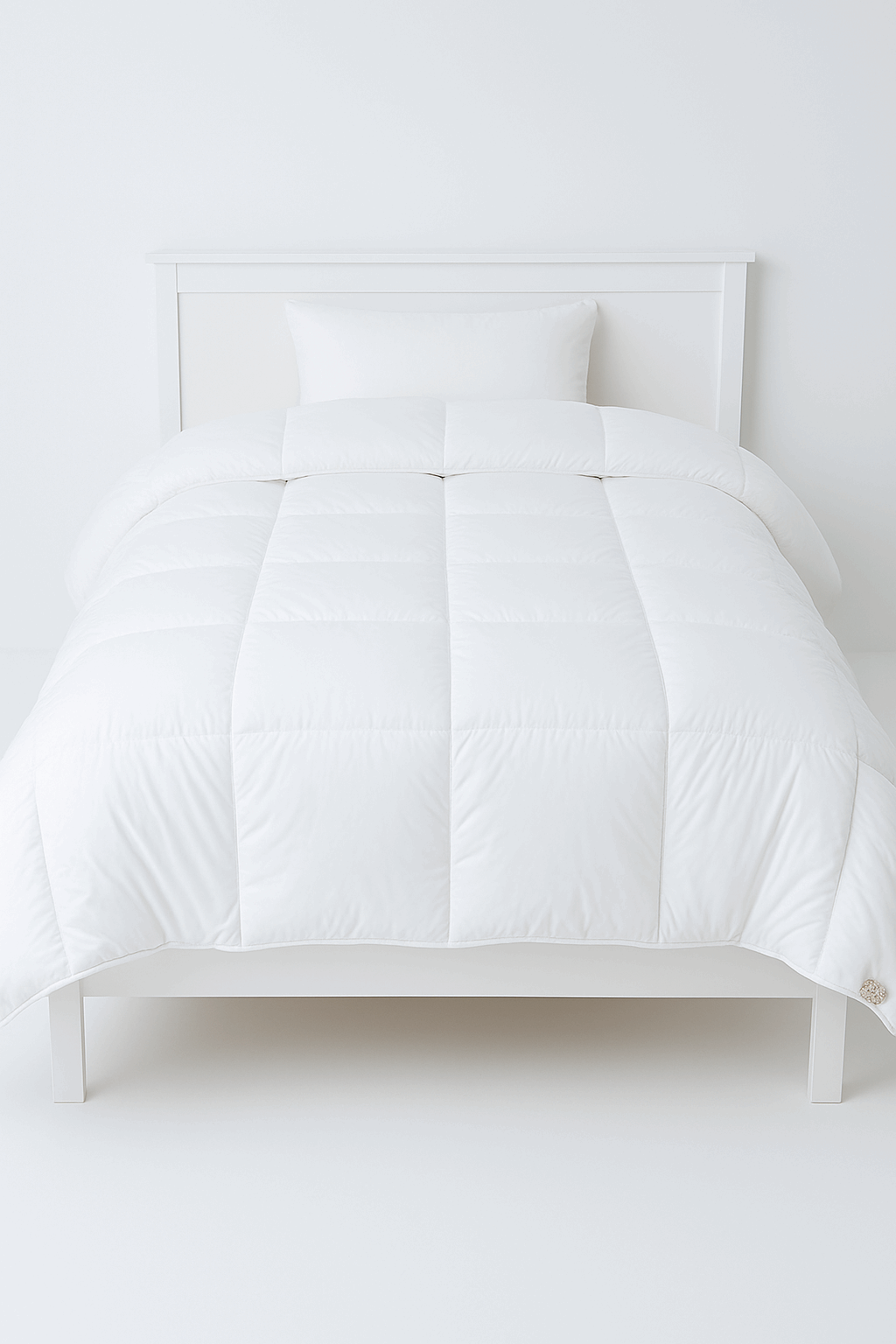 דיל חורף -שמיכה זוגית ו 2 כריות 90% פלומה 10% נוצות