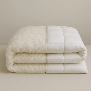 דיל חורף -שמיכה זוגית ו 2 כריות 90% פלומה 10% נוצות