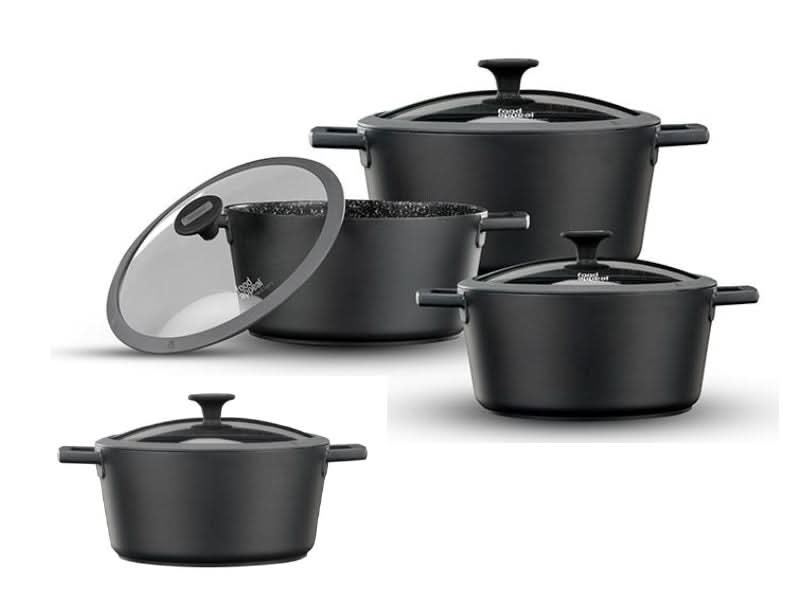 מארז כלי בישול 8 חלקים סדרת BLACKBERRY מבית FOOD APPEAL - פספרטו