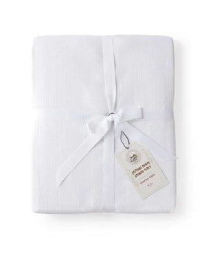 פספרטו – מפה דמוי פשתן – לבן לבן