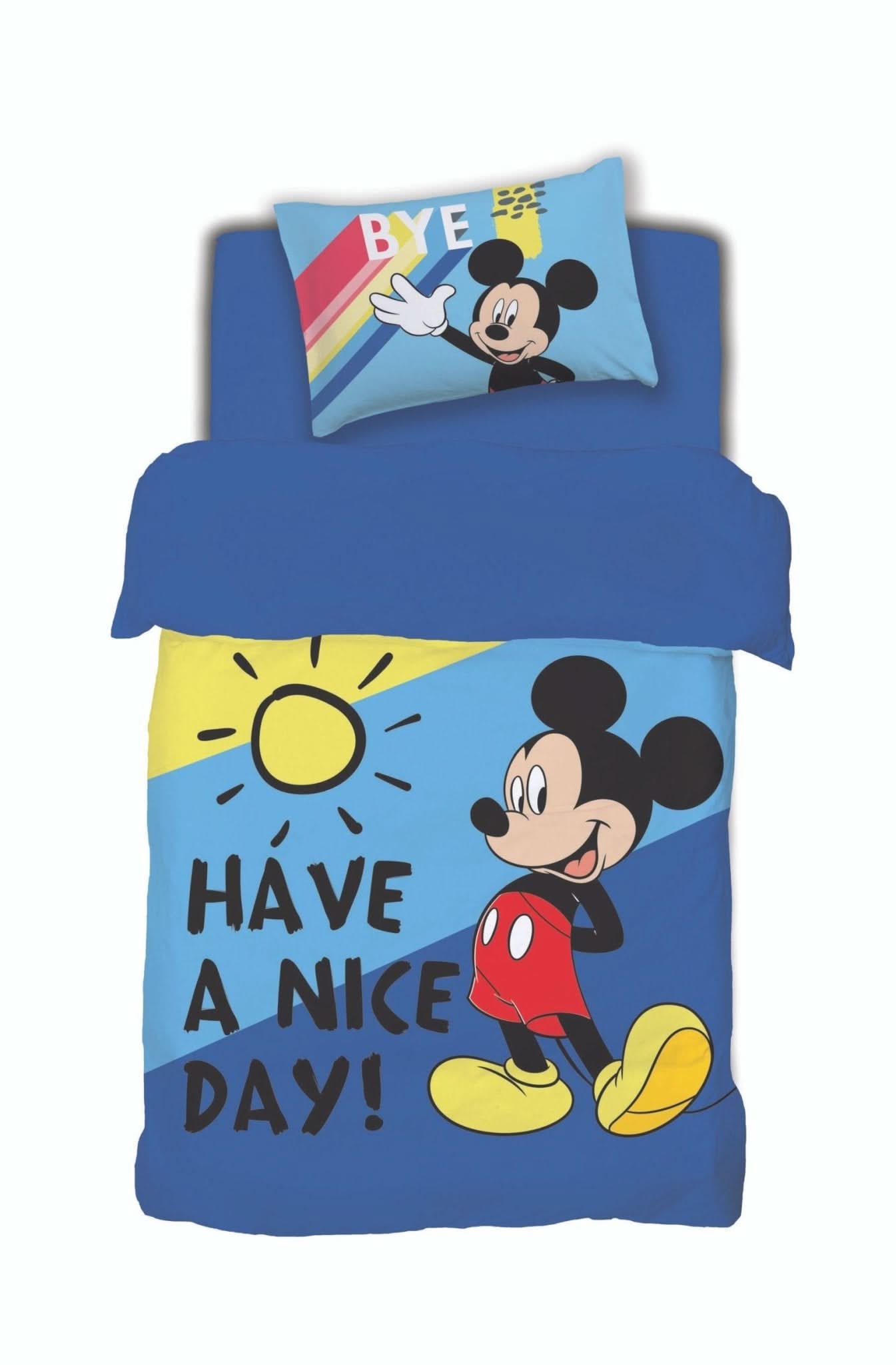 פספרטו – מצעי מיקרופייבר לילדים דגם מיקי יום יפה