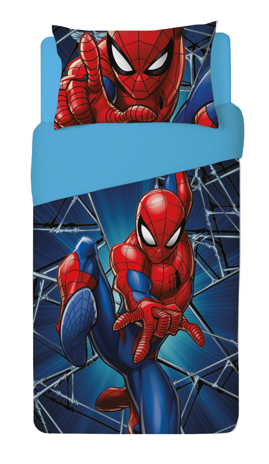 פספרטו – מצעי מיקרופייבר לילדים סט מיטה וחצי ספיידרמן מרחף