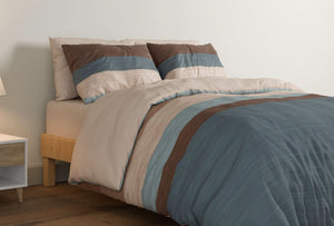 מצעי-כותנה-דגם-סהרה-כחול