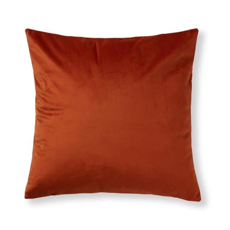 פספרטו – כרית נוי קטיפה כתום בריק 60/60