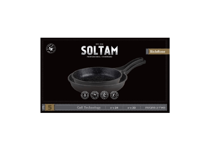 פספרטו – סט מחבתות RICHSTONE 11907474 מבית SOLTAM