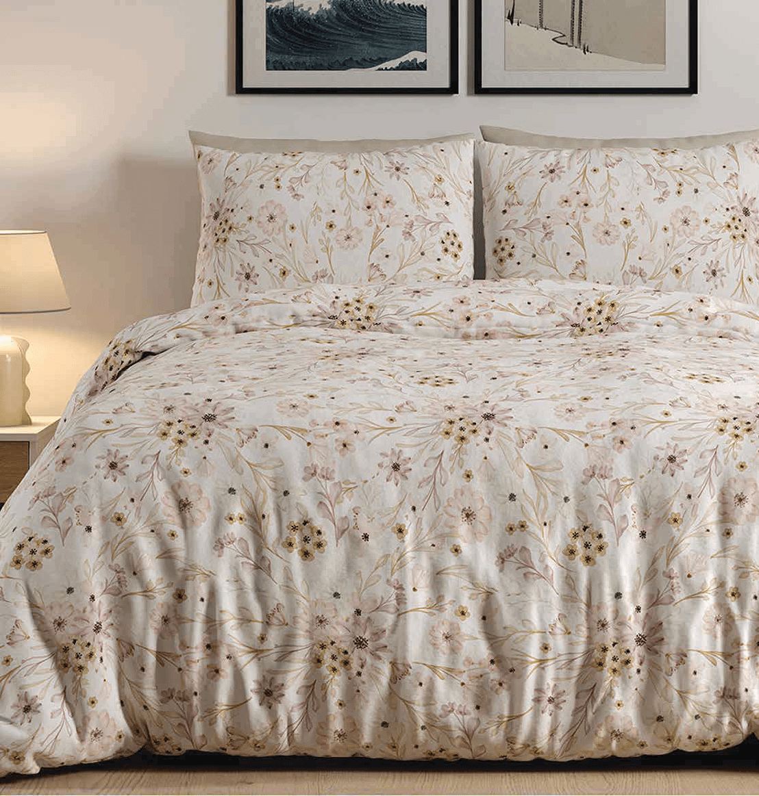 סט מצעי 100% כותנה - דגם סלין - פספרטו