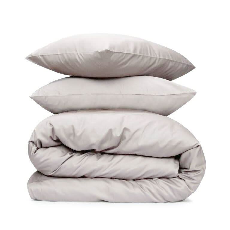 פספרטו – כותנה מצרית -סט סאטן 500 פרימיום- אפור בהיר אפור