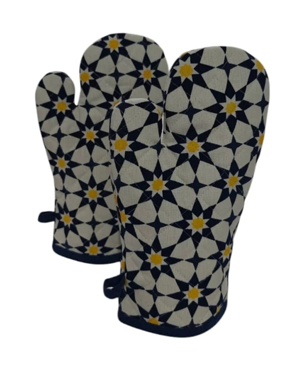 פספרטו – זוג כפפות מטבח (כפפת בישול) דגם באקגמון