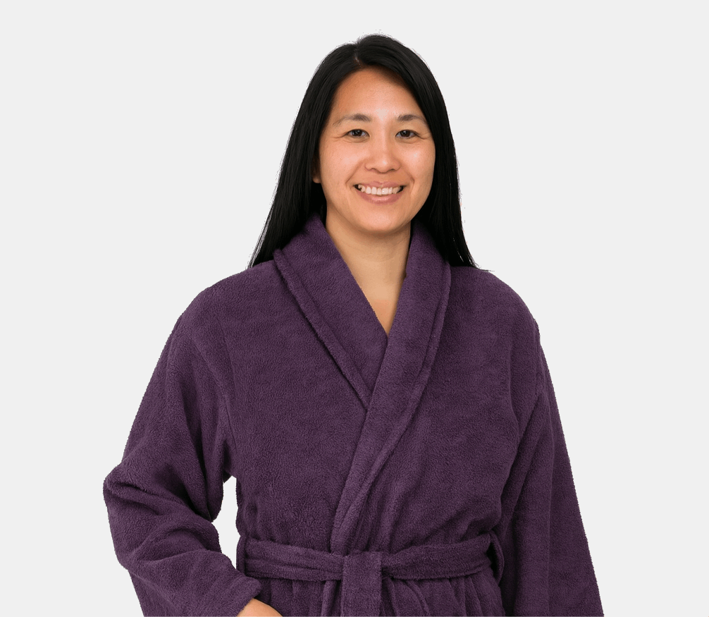 חלוק רחצה למבוגר סגול