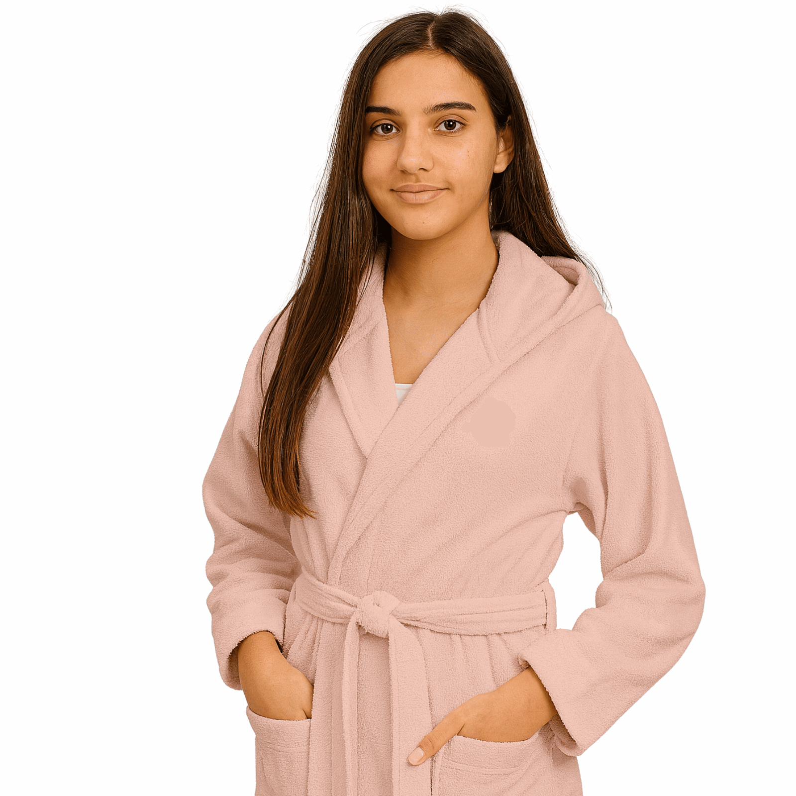 חלוק רחצה לילדים ורוד בהיר