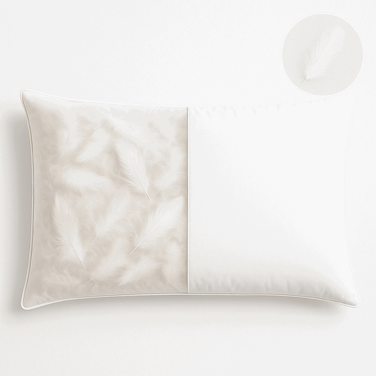 כרית בייסיק – במילוי נוצות עדינות