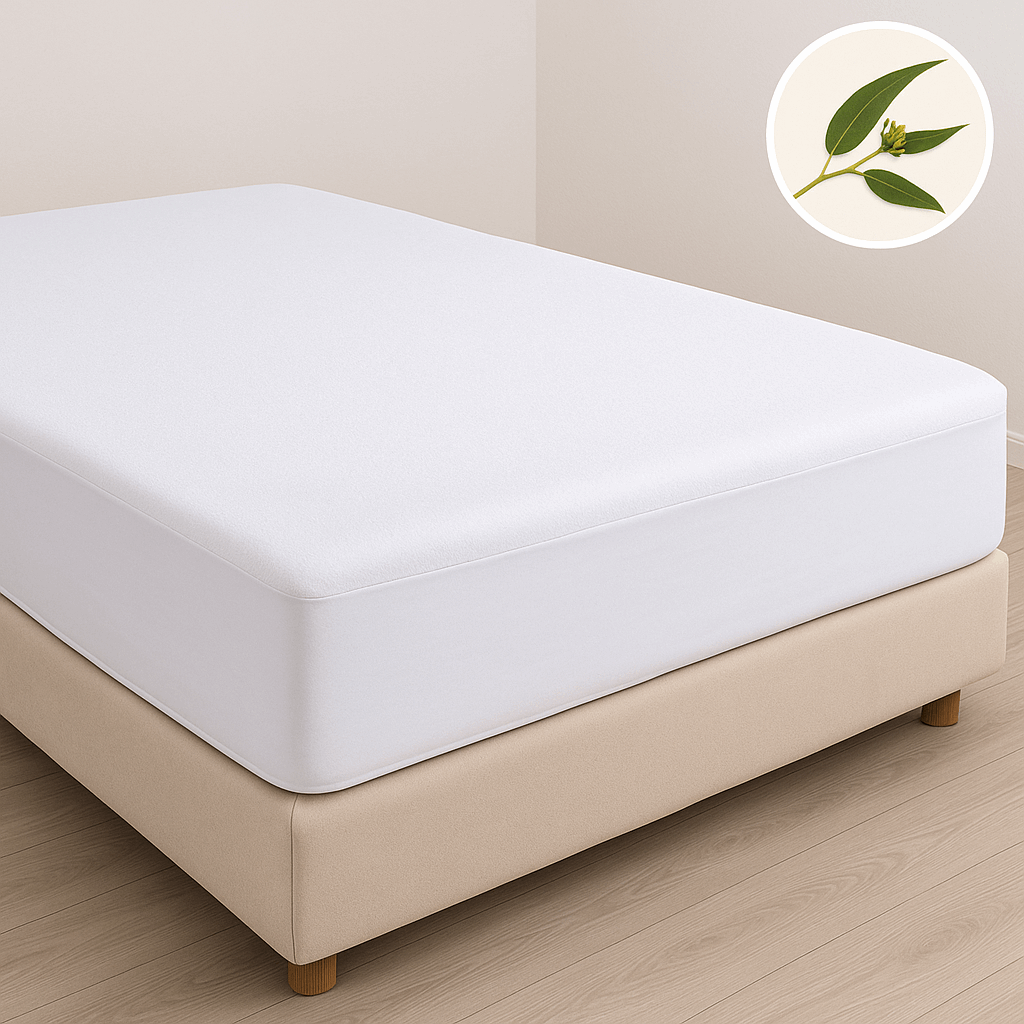 מגן מזרן אקליפטוס – מגן טנסל איכותי דוחה נוזלים