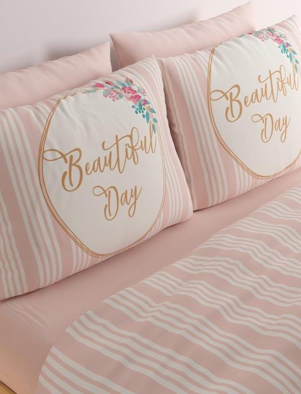 סט מצעים 100% כותנה דגם- בר