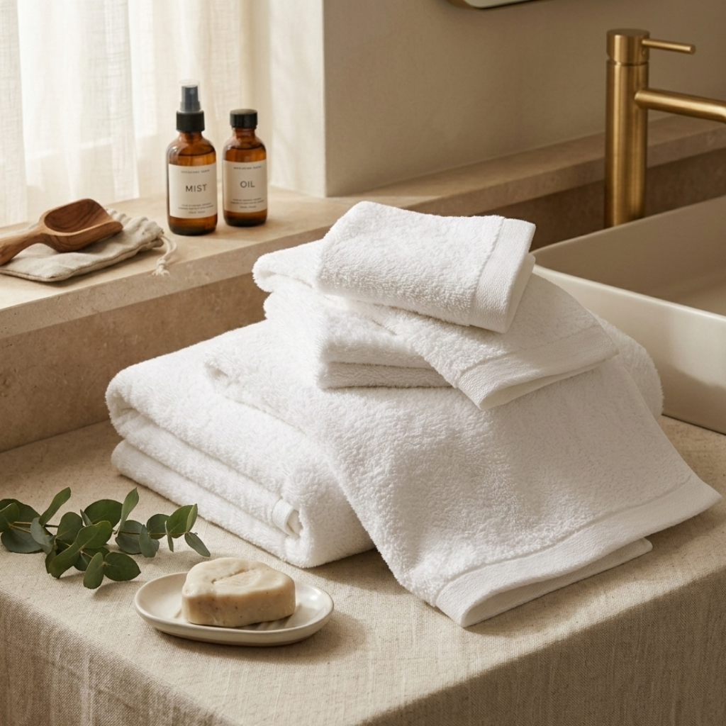 לבן - White Royal Collection -  מארז 18 מגבות פרימיום 650 גרם