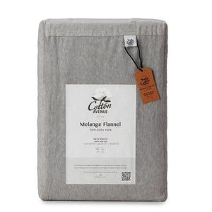 מצעי פלנל אפור מלאנג’ - פספרטו