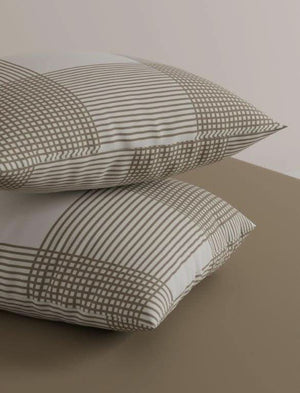 מצעי פלנל דגם לונדון חום - פספרטו