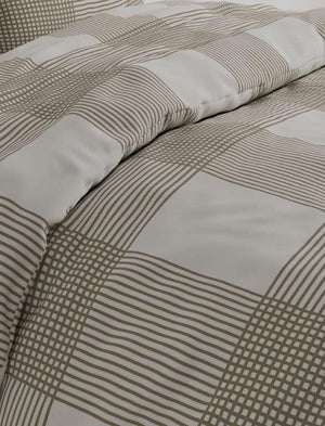 מצעי פלנל דגם לונדון חום - פספרטו