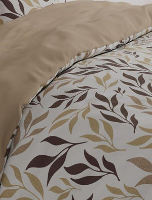 מצעי פלנל דגם סתיו חום - פספרטו