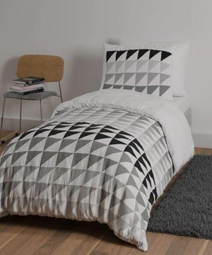 מצעי-כותנה-דגם-צליל-שחור-לבן