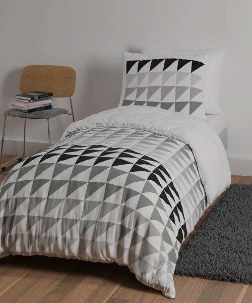 מצעי-כותנה-דגם-צליל-שחור-לבן