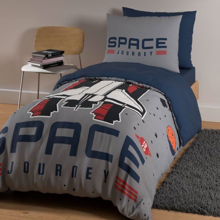 פספרטו – מצעי כותנה דגם חלל - ילדים