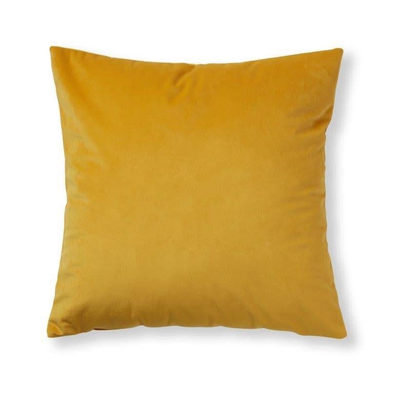 פספרטו – כרית נוי קטיפה חרדל 45/45