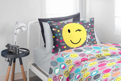 פספרטו – סט קיץ יחיד דגם האפי לילדים– סדין מודפס וציפית