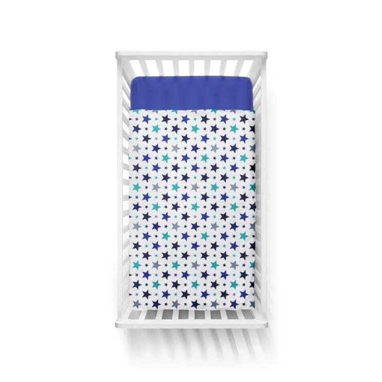 פספרטו – סט מצעים לתינוק כוכבים כחול כחול