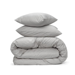 פספרטו – כותנה מצרית -סט סאטן 500 ג’קארד – אפור אפור