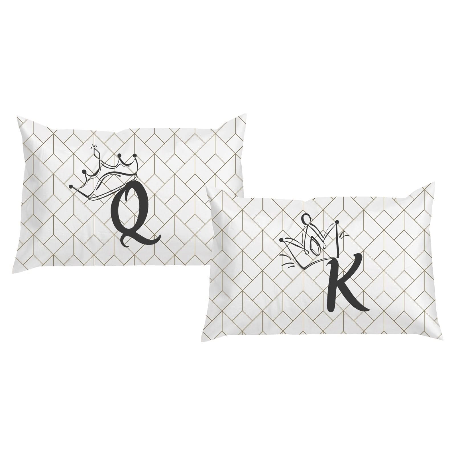 זוג ציפיות 100% כותנה דגם קינג וקווין - פספרטו